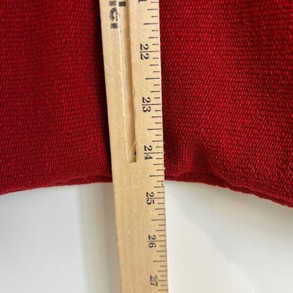 Vintage 70s Handmade Argyle Print Red Wood Button Owls Jacket Coat Size Small - Picture 7 of 16